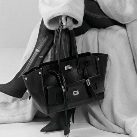 Bel Air Carry All - Black - Genuine Leather - Silver or Gold Hardware